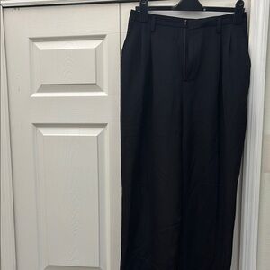 ❤️3 for $15!❤️ Vintage Ellen Tracy Black Tailored Pleated Silk Trousers Classic